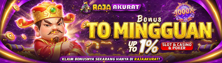 Bonus Rollingan Mingguan Up to 1%