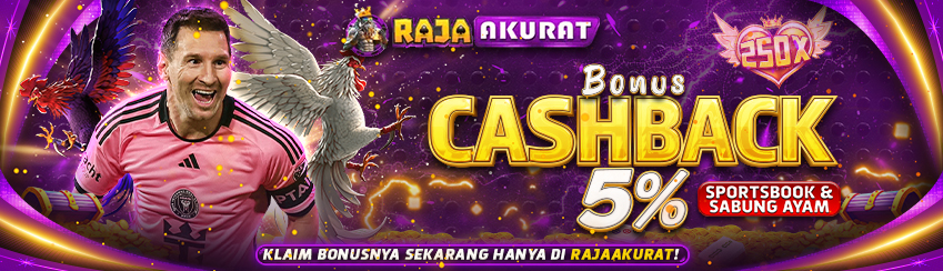 Cashback Sportbook & Sabung Ayam 5%